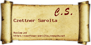 Czettner Sarolta névjegykártya
