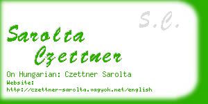 sarolta czettner business card